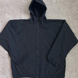 Men’s Yeezy WB-01 Black Nylon Windbreaker Zip Up Jacket Size 2 (M-L)